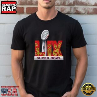 NFL 2025 Super Bowl LIX Football Logo Unisex T Shirt Black