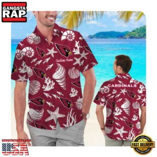 NFL Arizona Cardinals Custom Name Hawaii Shirt Summer Button Up Shirt