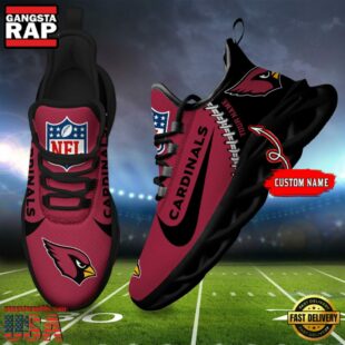 NFL Arizona Cardinals Football Team Design Max Soul Shoes, Football New Sneaker Shoes