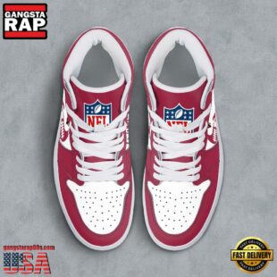 NFL Arizona Cardinals Grunge Style Custom Air Jordan 1 Shoes