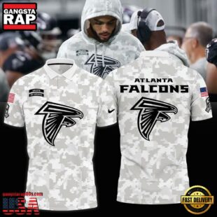 NFL Atlanta Falcons Camo 2024 Salute to Service Polo Shirt