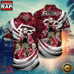 NFL Atlanta Falcons Halloween Horror Movies Summer Hawaiian Shirts