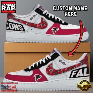 NFL Atlanta Falcons Logo Team Design Custom Air Force 1 Shoes