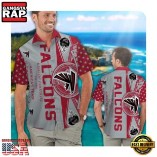 NFL Atlanta Falcons Summer Button Up New Hawaii Shirt