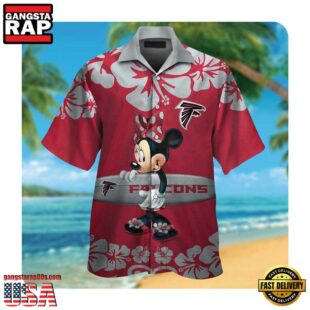 NFL Atlanta Falcons x Minnie Mouse Summer Hawaii Shirt