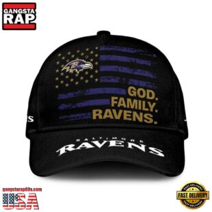 NFL Baltimore Ravens American Flag Classic Cap