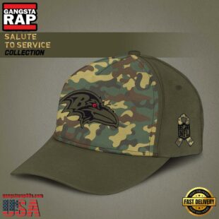 NFL Baltimore Ravens Arctic Camo 2024 Salute to Service Baseball Cap