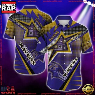 NFL Baltimore Ravens Special Football Team Star Hawaiian Shirts