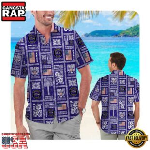 NFL Baltimore Ravens Summer Commenorative Summer Button Up New Hawaii Shirt