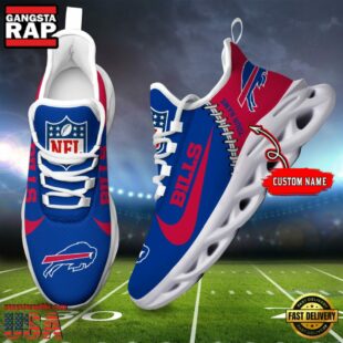 NFL Buffalo Bills Football Team Design Max Soul Shoes, Football New Sneaker Shoes