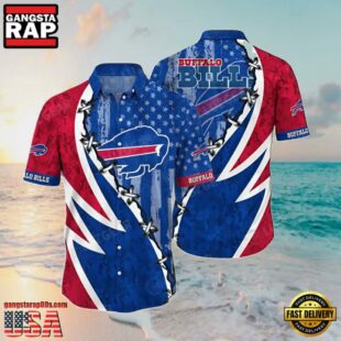 NFL Buffalo Bills Star Spangled Summer Hawaiian Shirt