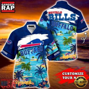 NFL Buffalo Bills Summer Button Up Hawaii Shirt