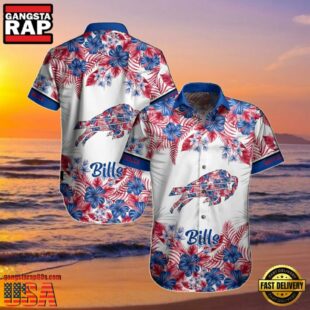 NFL Buffalo Bills Summer Hawaiian Shirt Graphic Flower Tropical Patterns