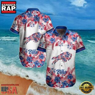 NFL Buffalo Bills Summer Hawaiian Shirt Graphic Flower Tropical Patterns