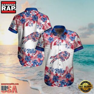 NFL Buffalo Bills Summer Hawaiian Shirt Graphic Flower Tropical Patterns