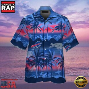 NFL Buffalo Bills Summer Hawaiian Shirt Palm Tree Sunset