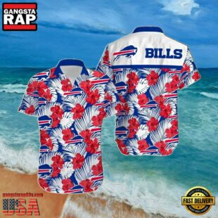 NFL Buffalo Bills Summer Hawaiian Shirts Tropical Hibiscus