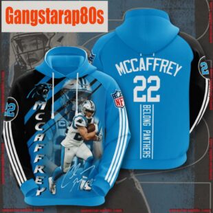 NFL Carolina Panthers 22 Christian McCaffrey 3D Printed Hoodie Shirt