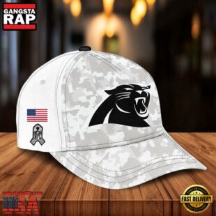 NFL Carolina Panthers Camo 2024 Salute to Service Baseball Cap