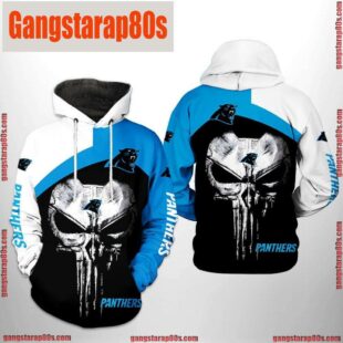 NFL Carolina Panthers Skull Punisher Team 3D Printed Hoodie Shirt