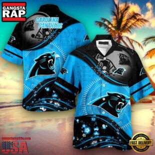 NFL Carolina Panthers Summer Button Up New Design Hawaiian Shirt