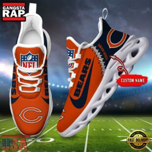 NFL Chicago Bear Football Team Design Max Soul Shoes, Football New Sneaker Shoes