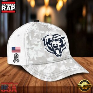 NFL Chicago Bears Camo 2024 Salute to Service Baseball Cap