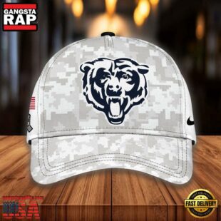 NFL Chicago Bears Camo 2024 Salute to Service Baseball Cap