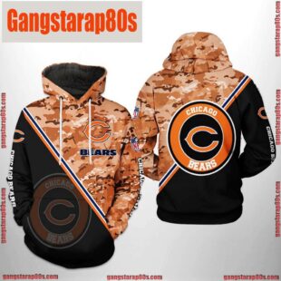 NFL Chicago Bears Camo Team 3D Printed Hoodie Shirt