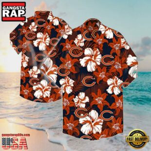 NFL Chicago Bears Flower Summer Hawaiian Shirt Summer