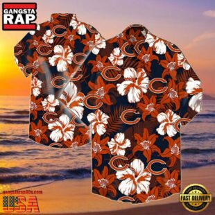 NFL Chicago Bears Flower Summer Hawaiian Shirt Summer