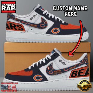 NFL Chicago Bears Logo Team Design Custom Air Force 1 Shoes