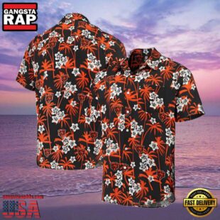 NFL Chicago Bears Summer Hawaiian Shirt Floral Pattern