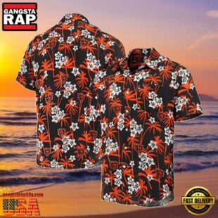 NFL Chicago Bears Summer Hawaiian Shirt Floral Pattern