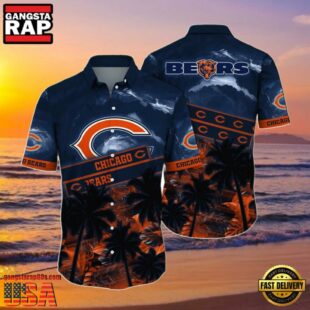 NFL Chicago Bears Summer Hawaiian Shirt Sun Kissed Aloha