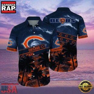 NFL Chicago Bears Summer Hawaiian Shirt Sun Kissed Aloha