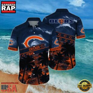 NFL Chicago Bears Summer Hawaiian Shirt Sun Kissed Aloha