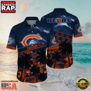 NFL Chicago Bears Summer Hawaiian Shirt Sun Kissed Aloha