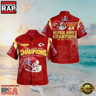 NFL Chiefs Super Bowl Summer Hawaiian Shirt LVIII Champions