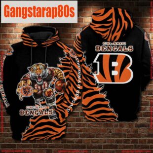 NFL Cincinnati Bengals Football Tiger 3D Printed Hoodie Shirt