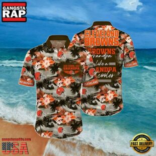 NFL Cleveland Browns Summer Hawaiian Shirt Cool Grandpa