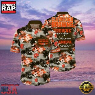 NFL Cleveland Browns Summer Hawaiian Shirt Cool Grandpa