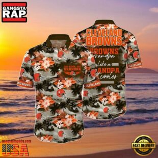 NFL Cleveland Browns Summer Hawaiian Shirt Cool Grandpa