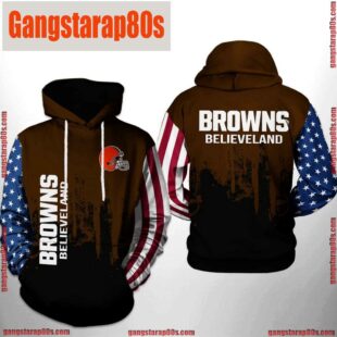 NFL Cleveland Browns Team US 3D Printed Hoodie Shirt