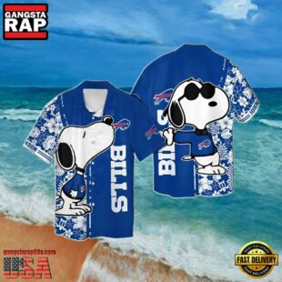 NFL Custom Buffalo Bills Snoopy Summer Hawaiian Shirt