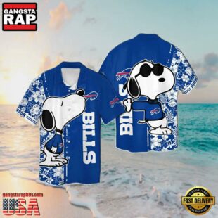 NFL Custom Buffalo Bills Snoopy Summer Hawaiian Shirt