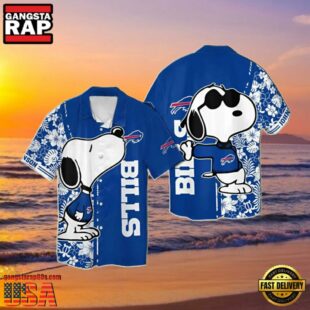 NFL Custom Buffalo Bills Snoopy Summer Hawaiian Shirt