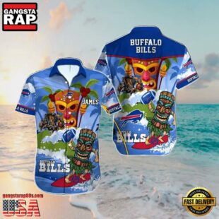 NFL Custom Buffalo Bills Summer Hawaiian Shirt Tiki Paradise