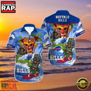 NFL Custom Buffalo Bills Summer Hawaiian Shirt Tiki Paradise