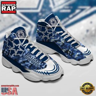 NFL Dallas Cowboys Air Jordan 13 Sneaker Shoes - Gift For Fans